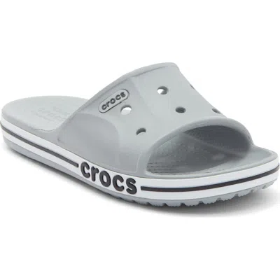 Crocs Bayaband Slide Sandal In Light Grey