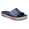 Crocs Bayaband Unisex Slides - Navy/pepper - M6w8 In Blue