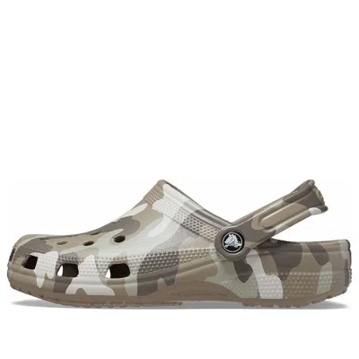 Crocs Beach Clogs 'camo' In Brown