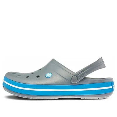 Crocs Crocband™ Sabots Unisex Charcoal / Ocean 38 In Charcoal/ocean
