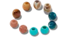 Crocs Beads 10 Pack In Espresso Marble