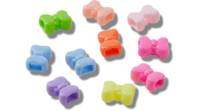 Crocs Beads 10 Pack In Pink/multi