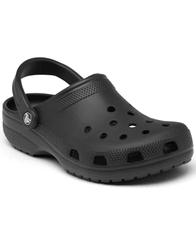 Crocs Big Kids Classic Clog Sandals From Finish Line In Black