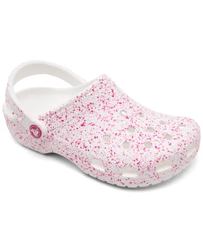 CROCS BIG KIDS CLASSIC SPLATTER PAINT CLOGS FROM FINISH LINE