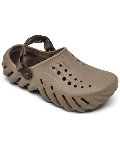 Crocs Big Kids Echo Clog Sandals From Finish Line In Latte