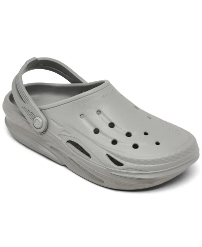 Crocs Big Kids Off Grid Clogs From Finish Line In Light Gray