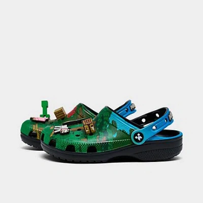 CROCS CROCS BIG KIDS' X MINECRAFT CLASSIC CLOG SHOES