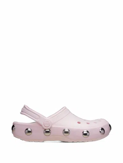 Crocs Big Studded Sandals In Pink