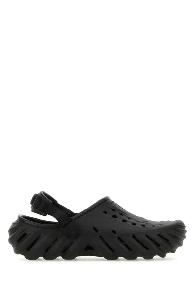Crocs Black Croslite Echo Clog Mules