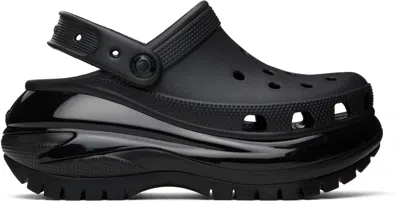 CROCS BLACK MEGA CRUSH CLOGS