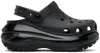 Crocs Sabot Classic Mega Crush Clog W Black In Black