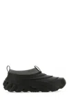 CROCS BLACK RUBBER ECHO STORM SLIP ONS