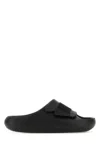 Crocs Black Rubber Mellow Luxe Recovery Slippers In Black