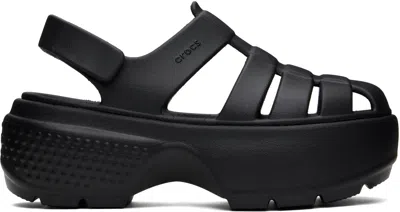 Crocs Black Stomp Fisherman Sandals