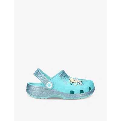 CROCS BLUE KIDS' FROZEN ELSA RUBBER CLOGS EUR 19 / 3 UK