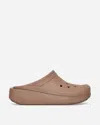 Crocs Blunt Toe Clogs Latte In White