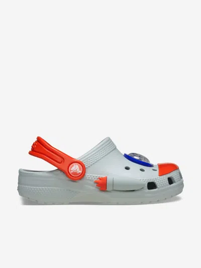 Crocs Kids'  Boys Classic Rocket Ship Clog In Grey