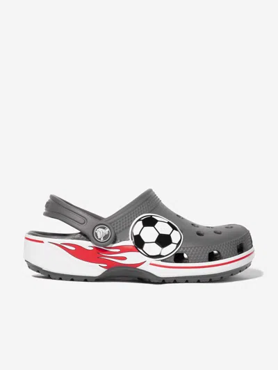 Crocs Kids' Boys Classic Soccer Band Clog In Gray