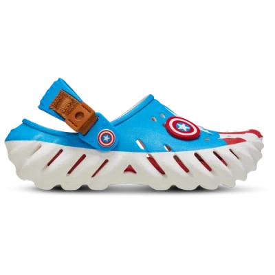 Crocs Kids' Boys  Echo Captain America In White/blue/red