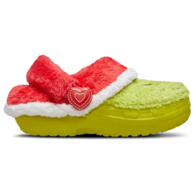 Crocs Kids' Boys  Lined Grinch Clogs In Green