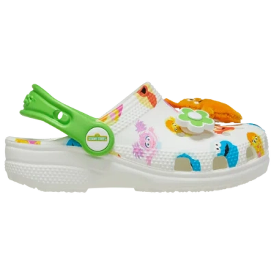 Crocs Kids' Boys  Sesame Be Seen Classic Clogs In White