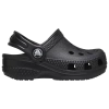 Crocs Perforated Toe Sandals In Black/black