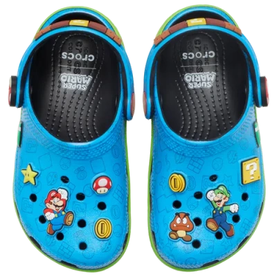 Crocs Kids' Boys Super Mario Clogs In Blue
