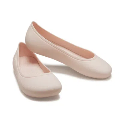 Crocs Brooklyn 209384-6ur Ballet Flats Womens Quartz Slip On Shoes Hawk2833 In Pink