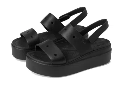 Crocs Brooklyn 4u Low Wedges In Black