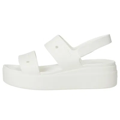 Crocs Brooklyn 4u Low Wedges White 210676-100 Women's
