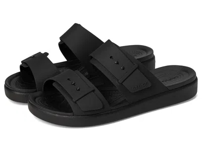 Crocs Brooklyn Bucle Low Low Buckle-strap Sandals In Black