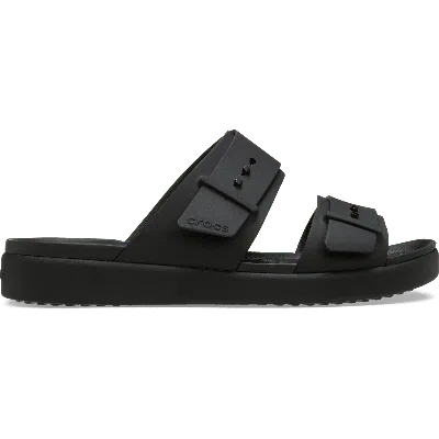 Crocs Brooklyn Bucle Low Low Buckle-strap Sandals In Black