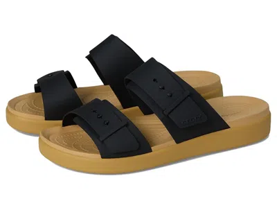 Crocs Brooklyn Buckle Low Wedge In Multi