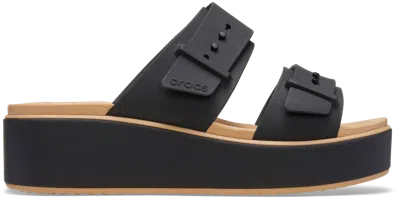 Crocs | Women | Brooklyn Buckle Matte Wrap Lw Chkcsh | Sandals | Black/cashew | 9