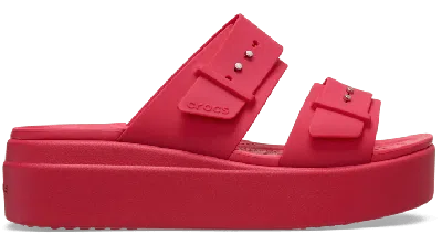 Crocs Brooklyn Buckle In Pink