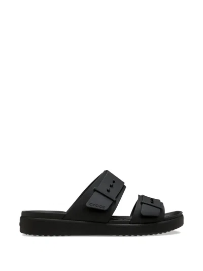 Crocs Brooklyn Bucle Low Low Buckle-strap Sandals In Black