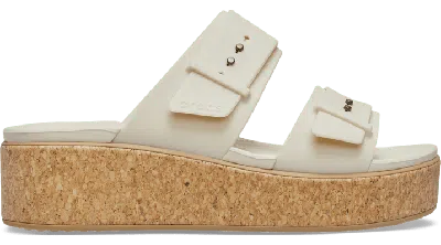Crocs Brooklyn Cork Buckle In Brown