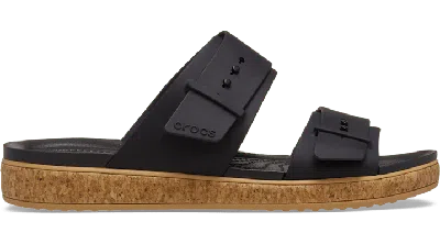 Crocs Brooklyn Cork Buckle Low Low In Black