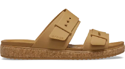 Crocs Brooklyn Cork Buckle Low Low In Brown