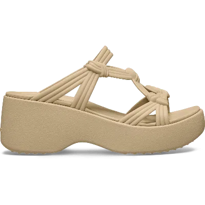 Crocs Brooklyn Knot Sky Sandal In Brown