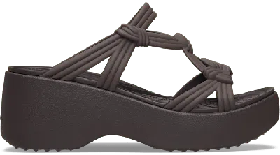 Crocs Brooklyn Knot Sky Sandal In Brown