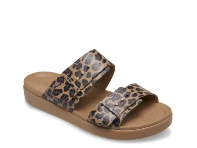 Crocs Brooklyn Low Low Wedge Sandal In Brown