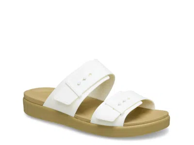 Crocs Brooklyn Low Wedge Sandal In White