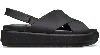 Crocs Brooklyn Luxe Cross Strap In Black/black