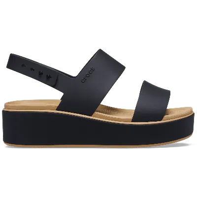 Crocs Brooklyn Matte Wrap Low Wedge In Multi