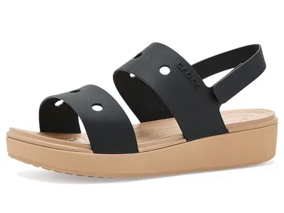 Crocs Brooklyn Sandals (little Kid/big Kid) Kids Shoes Black/cashew: 1 Little Kid M