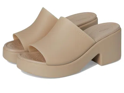 Crocs Brooklyn Slide Heel In Brown