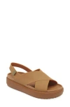 Crocs Brooklyn Slingback Sandal In Tan/tan