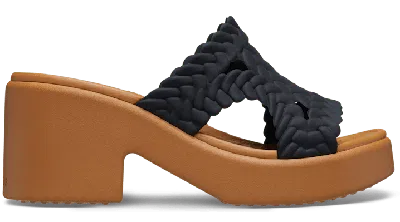 Crocs Brooklyn Woven Heel In Black