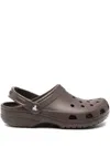 Crocs Perforated Heel-strap Clogs In Brown